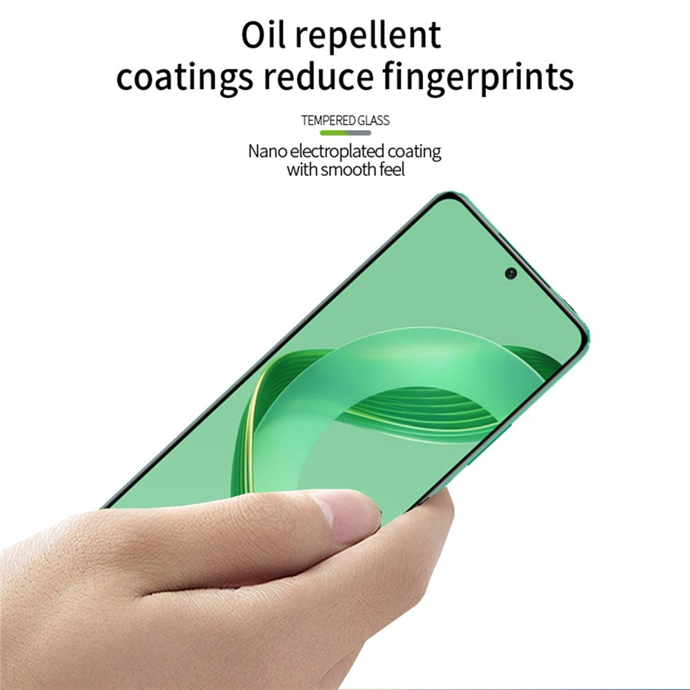 MOFI JK Härdat Glas Film Series-1 för Huawei Nova 11 SE / Nova 12 SE 4G Skärmskydd Hög Aluminium-Kisel Glas Fullt Lim Anti-Explosionsfilm