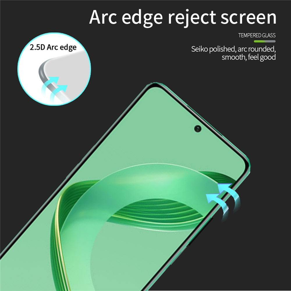 MOFI JK Härdat Glas Film Series-1 för Huawei Nova 11 SE / Nova 12 SE 4G Skärmskydd Hög Aluminium-Kisel Glas Fullt Lim Anti-Explosionsfilm