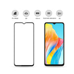 MOCOLO For Oppo A18 4G Tempered Glass Film Full Glue Silk Printing Full Screen Protector