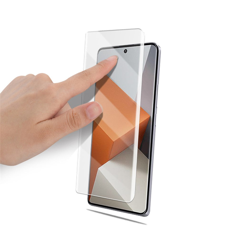MOCOLO För Xiaomi Redmi Note 13 Pro+ 5G Härdat Glas UV Flytande Helskärmsskydd 3D Böjd Film