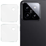 IMAK 2 st/set för Xiaomi 14 mobilmobil kameralinsfilm HD genomskinligt bakre linsskydd
