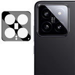 IMAK För Xiaomi 14 Härdat Glas mobil Bakre Linsfilm Kamera Linsskydd (Svart Version)