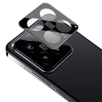 IMAK För Xiaomi 14 Härdat Glas mobil Bakre Linsfilm Kamera Linsskydd (Svart Version)