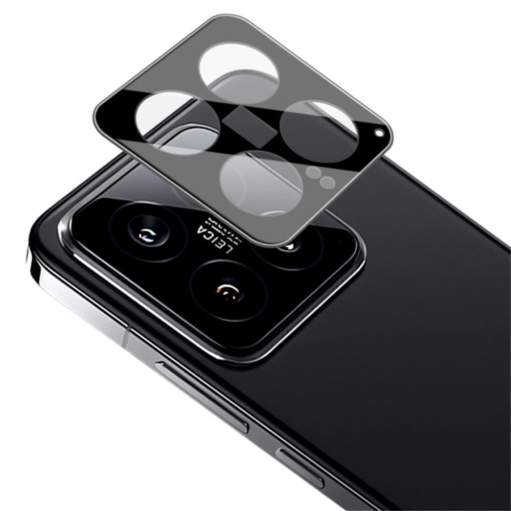 IMAK För Xiaomi 14 Härdat Glas mobil Bakre Linsfilm Kamera Linsskydd (Svart Version)