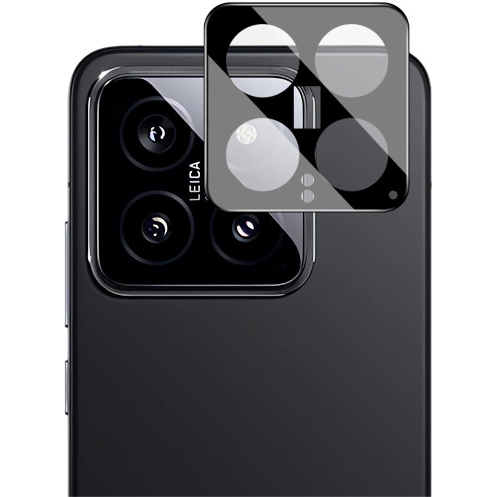 IMAK För Xiaomi 14 Härdat Glas mobil Bakre Linsfilm Kamera Linsskydd (Svart Version)