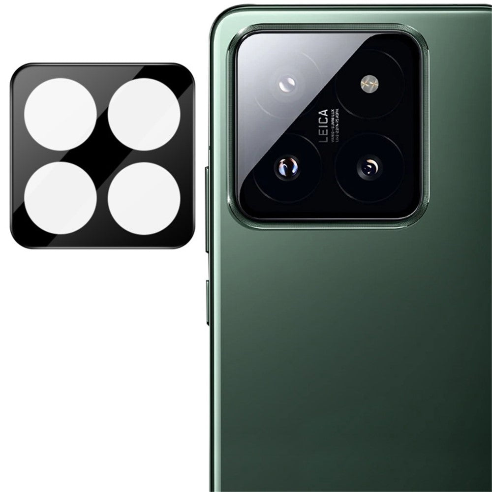 IMAK For Xiaomi 14 Pro Camera Lens Protector Tempered Glass Rear Lens Film (Black Version)