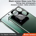 IMAK For Xiaomi 14 Pro Camera Lens Protector Tempered Glass Rear Lens Film (Black Version)