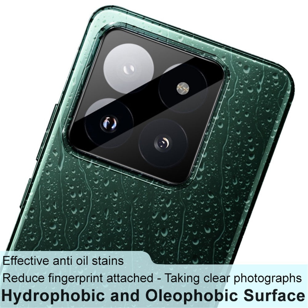 IMAK For Xiaomi 14 Pro Camera Lens Protector Tempered Glass Rear Lens Film (Black Version)