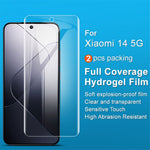 IMAK 2Pcs  /  Set Hydrogel Film III for Xiaomi 14 Anti-scratch Screen Protector TPU Phone Screen Film