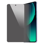 ENKAY HAT PRINCE 5 st för Xiaomi 13T / 13T Pro / Redmi K60 Ultra Anti-Spy Högt Aluminium-Silicon Glas HD Skärmskydd