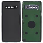Til Samsung Galaxy S10 5G G977 battericover med klæbestrimmel + kameralinsecover