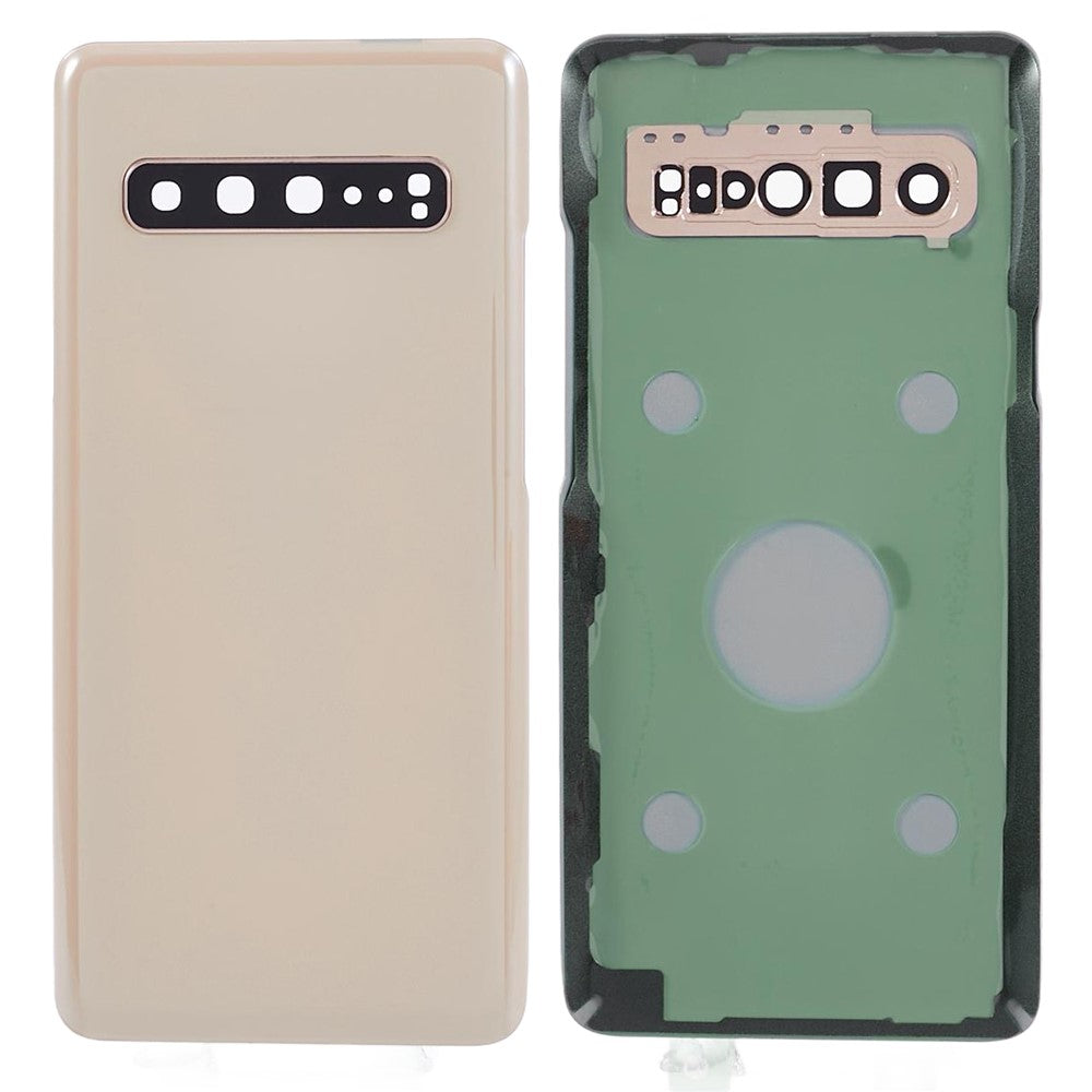 Til Samsung Galaxy S10 5G G977 battericover med klæbestrimmel + kameralinsecover