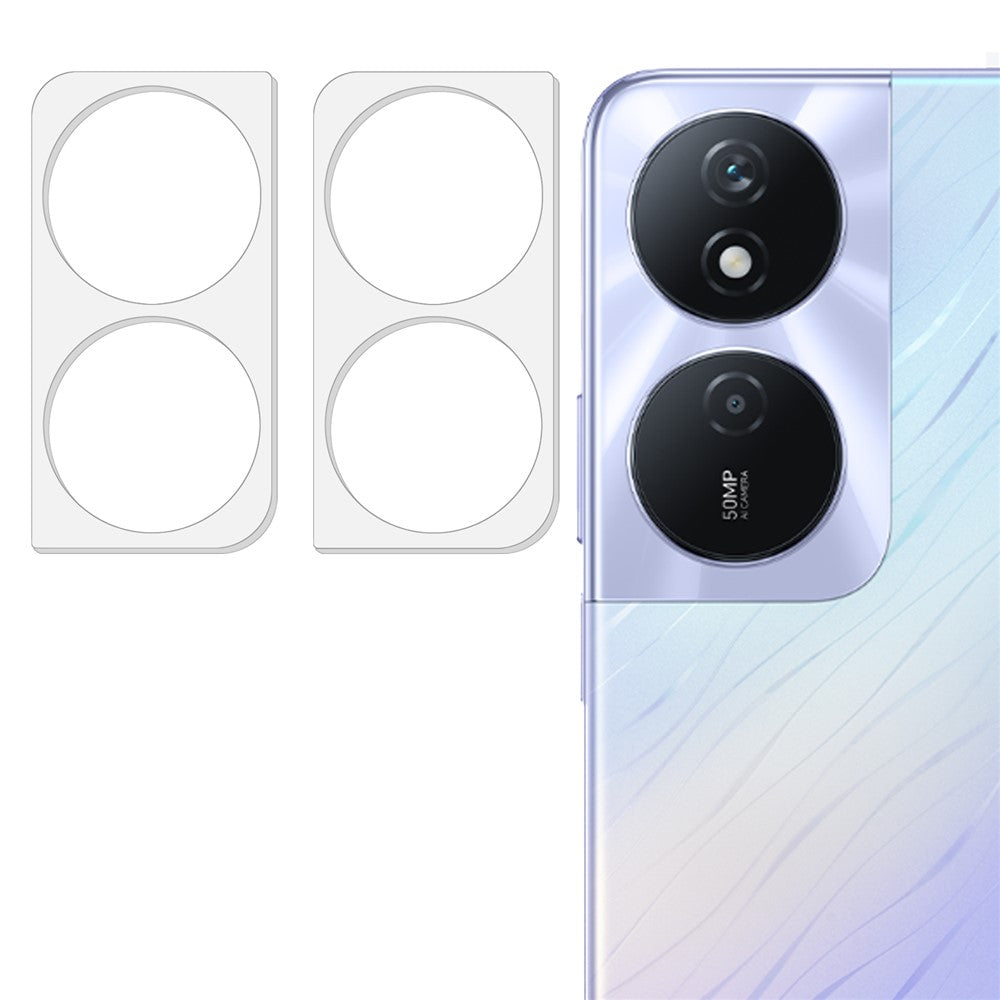 2Pcs For Honor Play 50 Plus 5G / 90 Smart / X7b 5G Rear Camera Lens Protector Tempered Glass Lens Film
