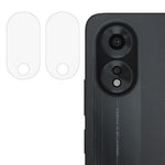 2Pcs Camera Lens Protector for Oppo A38 4G Anti-scratch Tempered Glass 2.5D Arc Edge Clear Lens Film