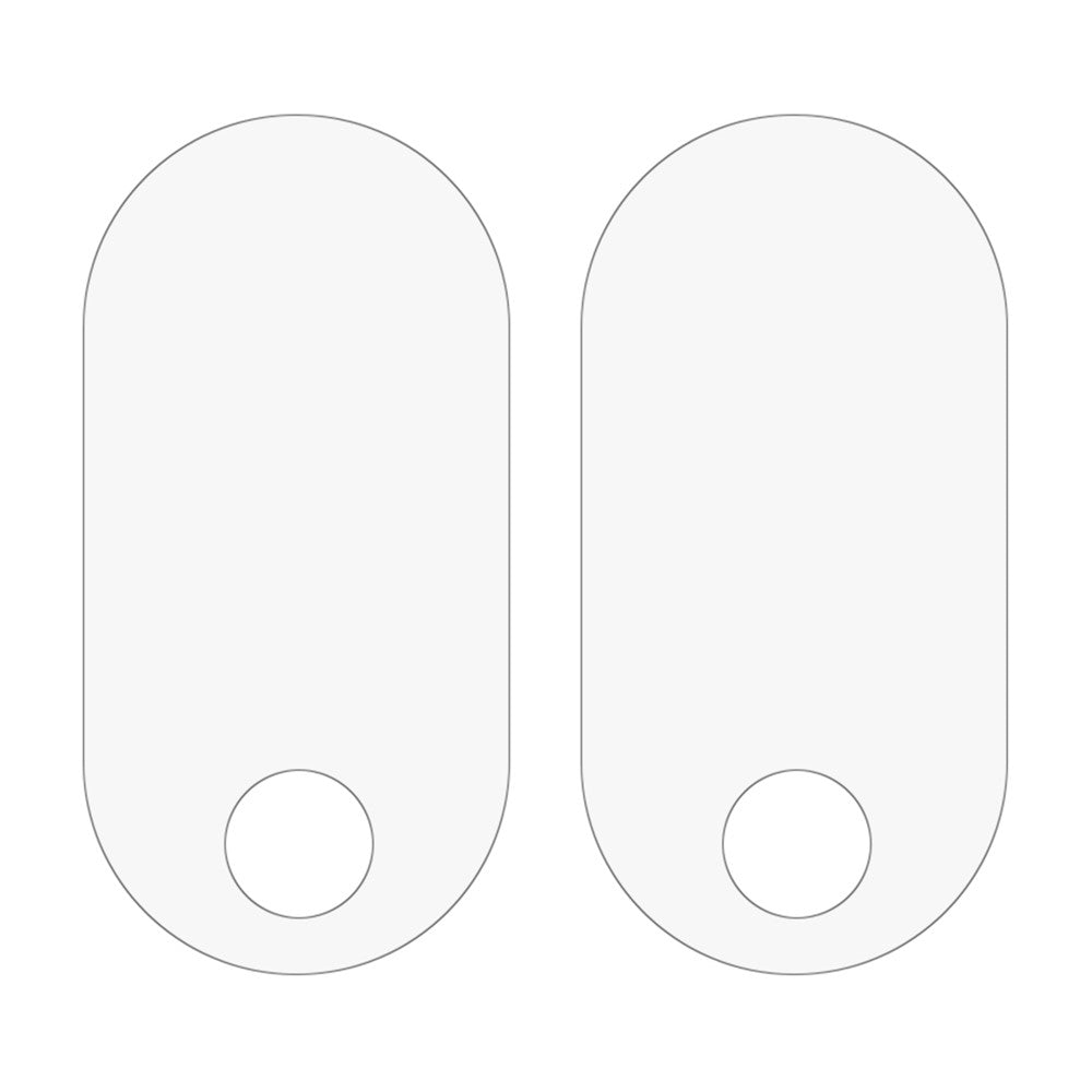 2Pcs Camera Lens Protector for Oppo A38 4G Anti-scratch Tempered Glass 2.5D Arc Edge Clear Lens Film