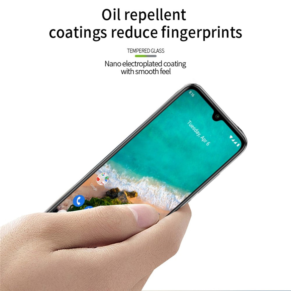 PINWUYO JK Härdat Glasfilm Serie-2 för Xiaomi Redmi A3 4G / Poco C61 4G / A3+ Full Glue HD Genomskinligt Helskärmsskydd