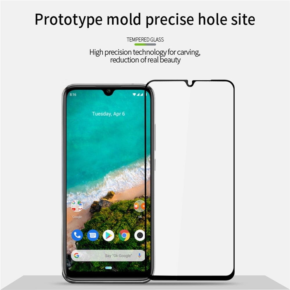 PINWUYO JK Härdat Glasfilm Serie-2 för Xiaomi Redmi A3 4G / Poco C61 4G / A3+ Full Glue HD Genomskinligt Helskärmsskydd