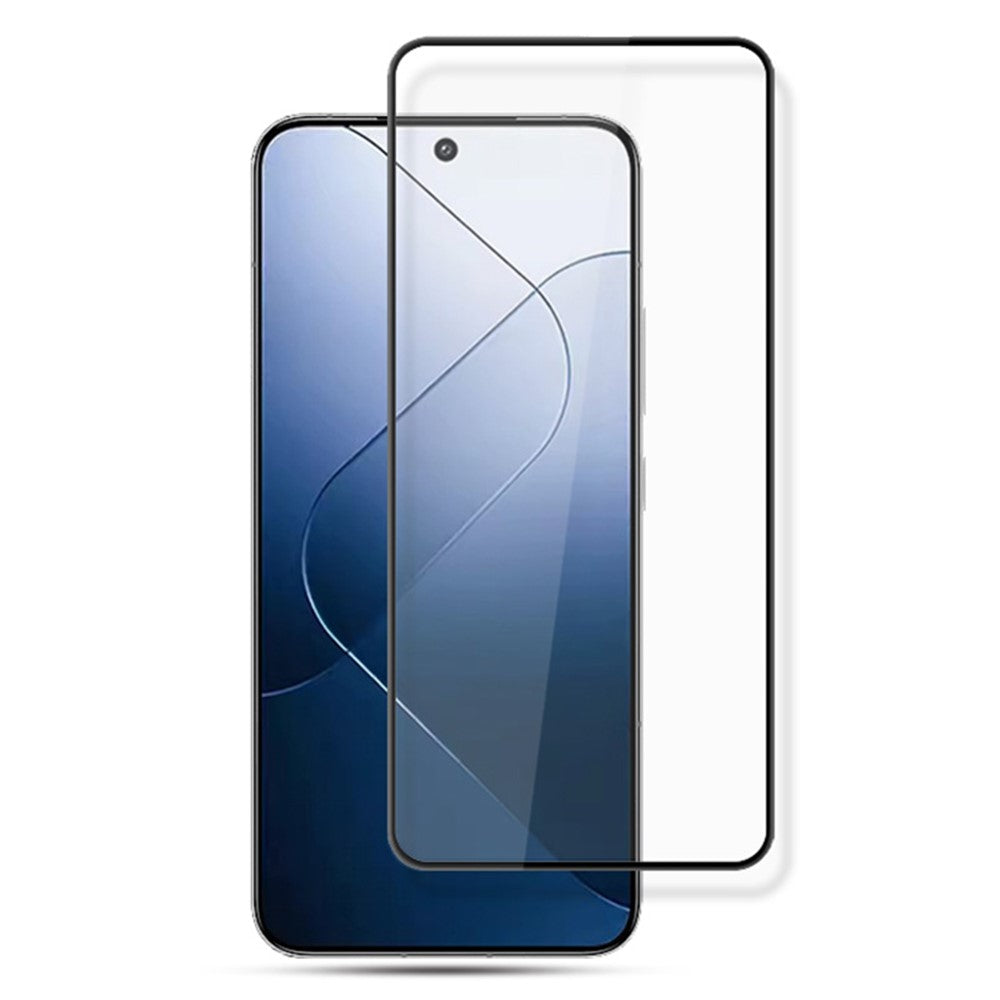 AMORUS For Xiaomi 14 Clear Tempered Glass Film Silk Printing Anti-Oil Screen Protector