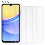 5PCS For Samsung Galaxy A15 5G Screen Protector Shock-Resistant 2.5D 0.3mm Tempered Glass Film