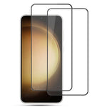 AMORUS 2Pcs For Samsung Galaxy S25+ / S24+ Phone Screen Protector 9H Tempered Glass Silk Printing Film