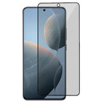 Xiaomi Redmi K70E 5G / Poco X6 Pro 5G-skærmbeskyttelse mod kig, sort kant, 180 grader, hærdet glasfilm