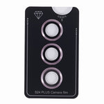 For Samsung Galaxy S24+ 1 Set Camera Lens Protector Metal + Tempered Glass Film