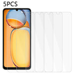 5 st för Xiaomi Redmi 13C 4G / 13C 5G / Poco C65 4G / Poco M6 5G / 13R 5G 0,3 mm 2,5D skärmskydd härdat glasfilm