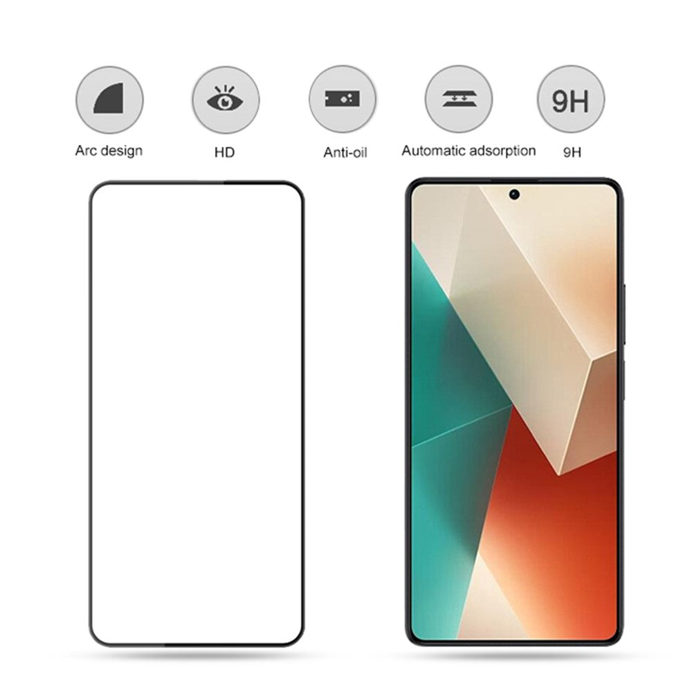 MOCOLO For Xiaomi Redmi Note 13 5G Full Screen Protector High-Definition Tempered Glass Silk Printing Film