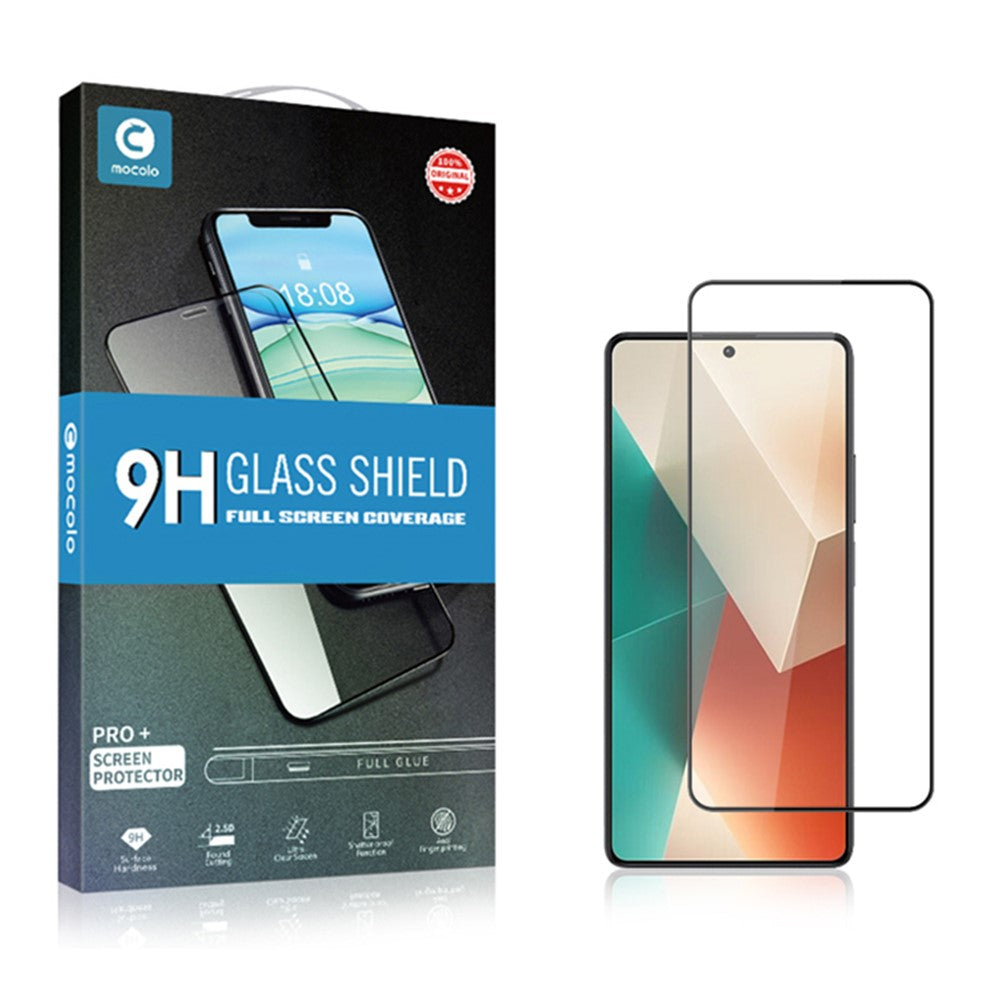 MOCOLO For Xiaomi Redmi Note 13 5G Full Screen Protector High-Definition Tempered Glass Silk Printing Film