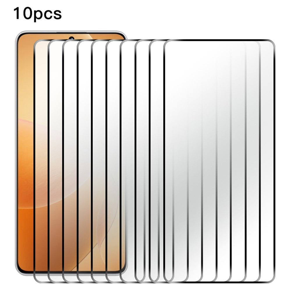 RURIHAI 10 st för Xiaomi Redmi K70E 5G / Poco X6 Pro 5G AB-limfilm hög aluminium-kiselglas helskärmsskydd
