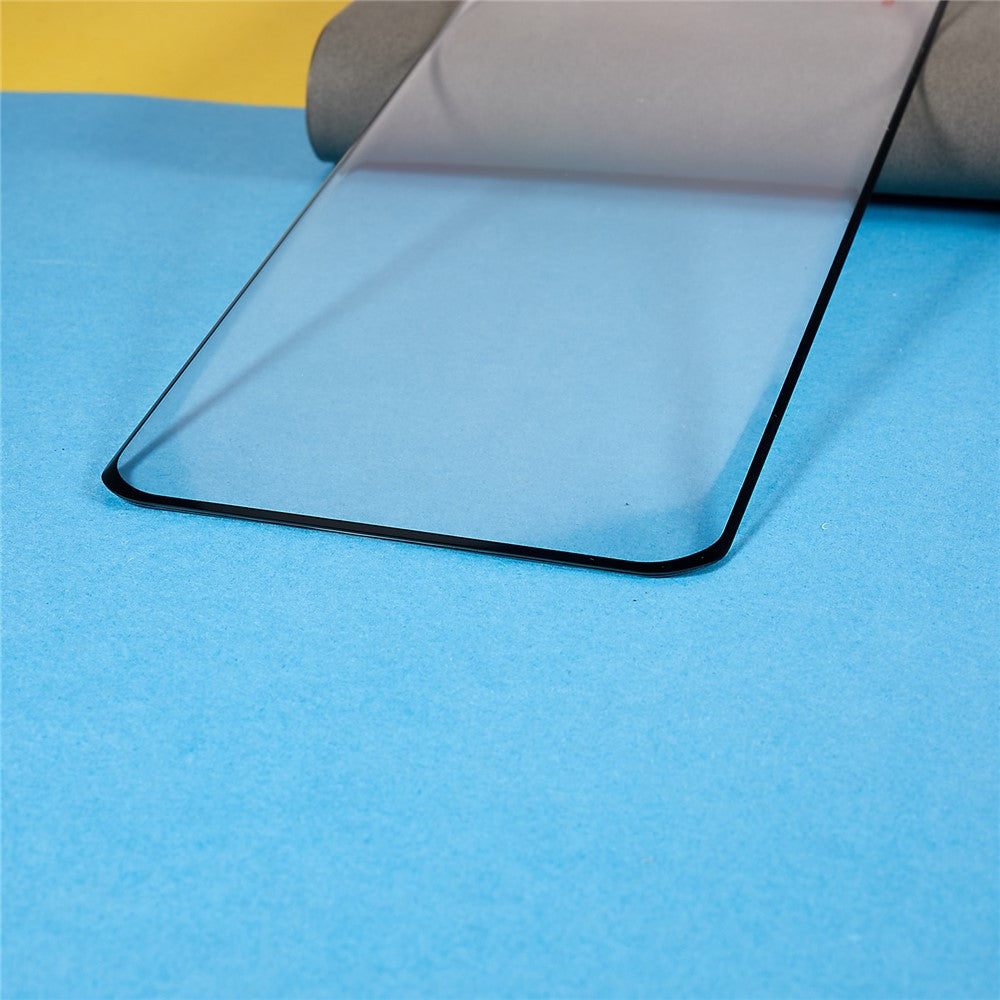 For OnePlus 12 5G Full Coverage Silk Printing Tempered Glass Screen Protector Full Glue, Support Fingerprint Unlock