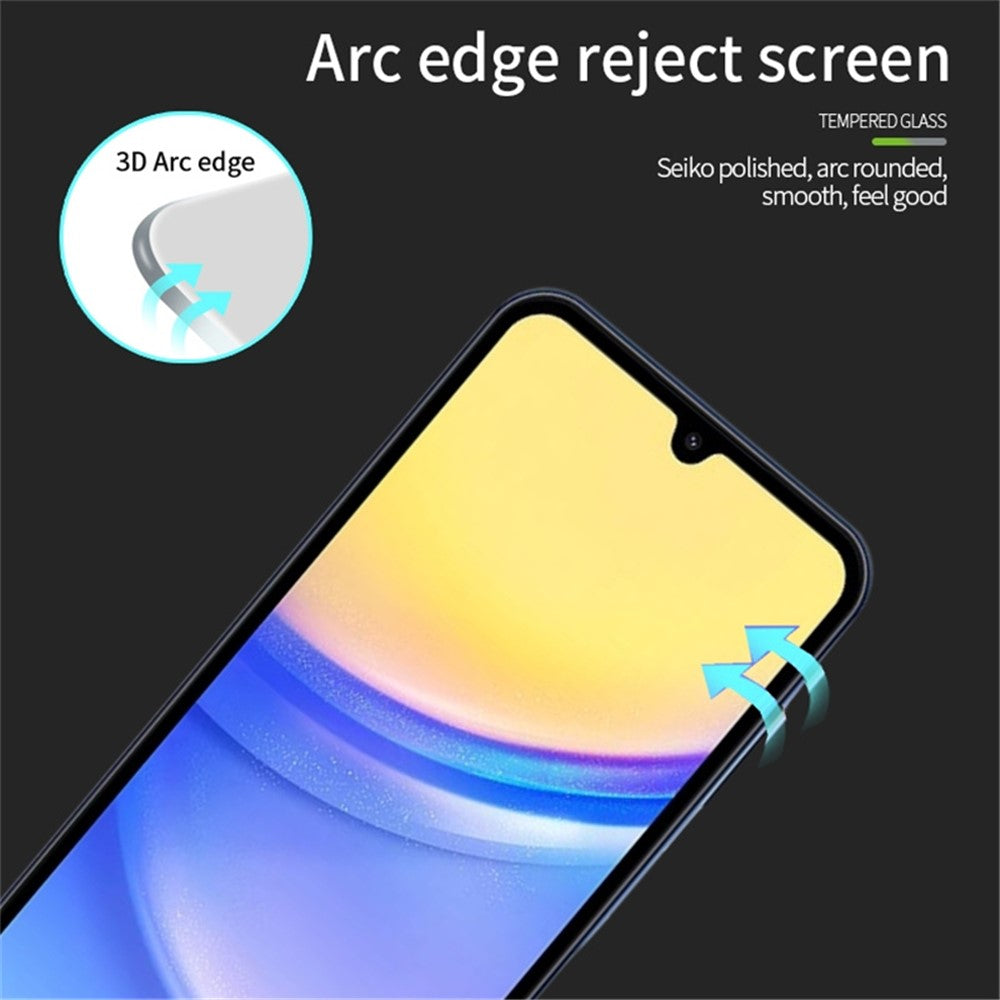 MOFI JK 3D Tempered Glass Film-1 for Samsung Galaxy A15 5G Full Coverage Curved Screen Protector