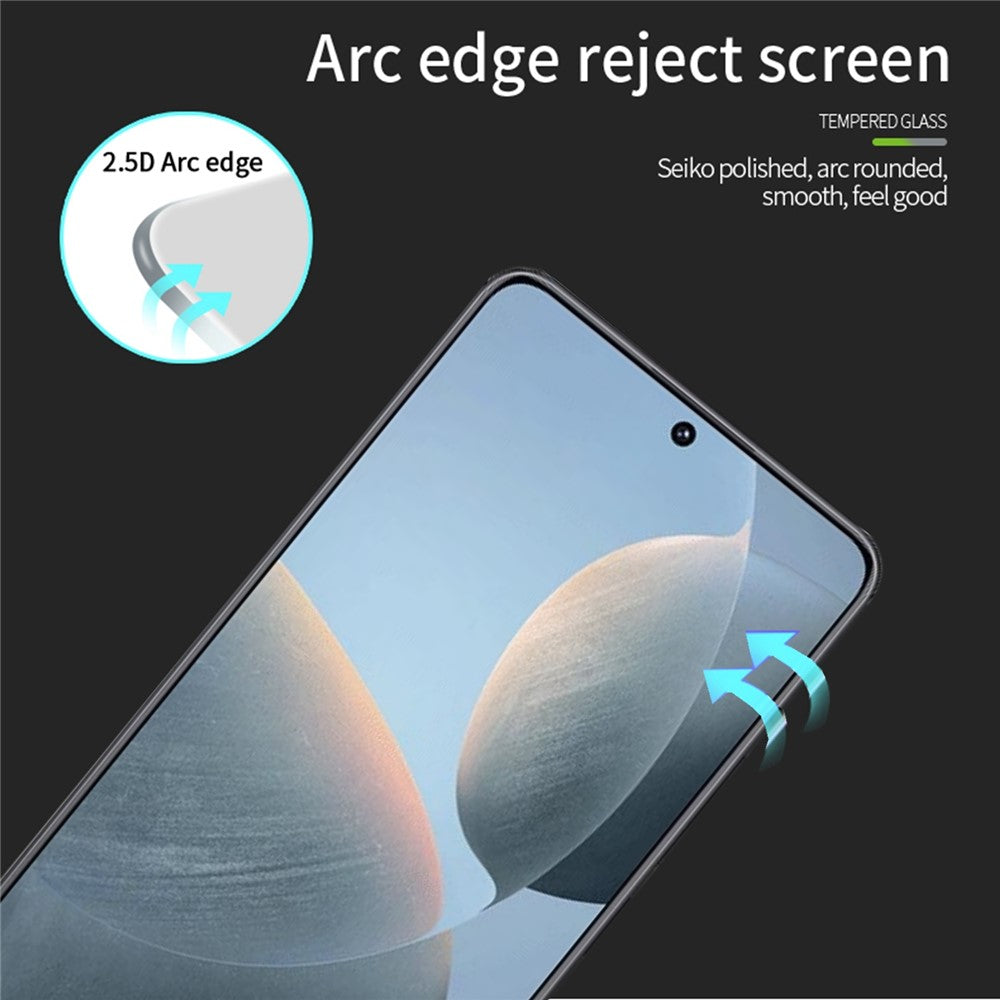 PINWUYO JK-hærdet glasfilm, Series-2, til Xiaomi Redmi K70E 5G / Poco X6 Pro 5G, fulddækkende, ultraklar skærmbeskytter