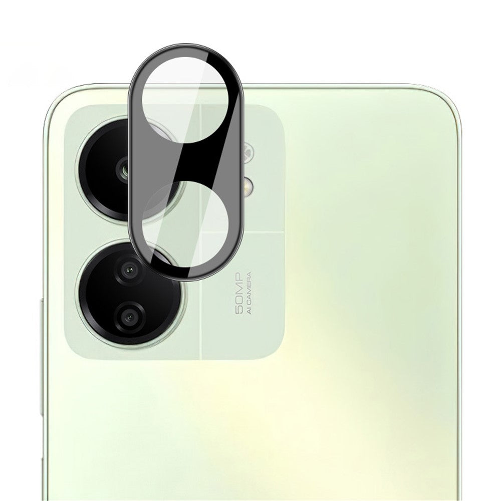 IMAK For Xiaomi Redmi 13C 4G / Poco C65 4G Tempered Glass Camera Lens Protector + Acrylic Lens Cap (Black Version)