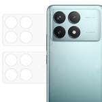 2 stk. hærdet glas til Xiaomi Redmi K70 5G / K70 Pro 5G / K70E 5G / Poco X6 Pro 5G / Poco F6 Pro 5G, 3D-buet kameralinsebeskyttelse