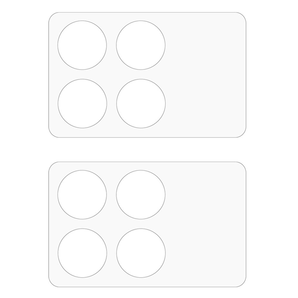 2 stk. hærdet glas til Xiaomi Redmi K70 5G / K70 Pro 5G / K70E 5G / Poco X6 Pro 5G / Poco F6 Pro 5G, 3D-buet kameralinsebeskyttelse