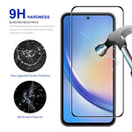 ENKAY HAT PRINCE 2Pcs for Samsung Galaxy A55 5G Screen Protector Silk Printing 2.5D High Aluminium-silicon Glass Film