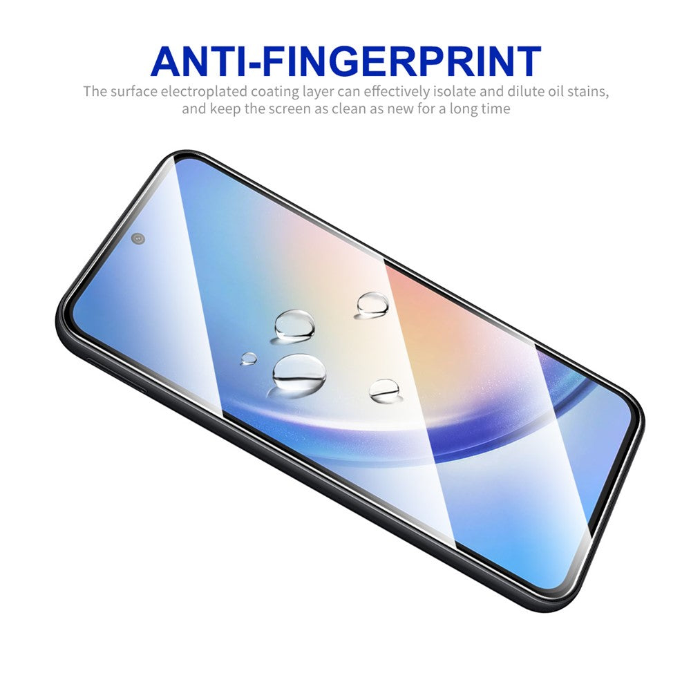 ENKAY HAT PRINCE 2Pcs for Samsung Galaxy A55 5G Screen Protector Silk Printing 2.5D High Aluminium-silicon Glass Film