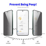 ENKAY HAT PRINCE 2Pcs For Samsung Galaxy A55 5G Silk Printing Screen Protector 28-degree Anti Spy Film