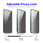 ENKAY HAT PRINCE 2Pcs For Samsung Galaxy A55 5G Silk Printing Screen Protector 28-degree Anti Spy Film