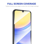ENKAY HAT PRINCE 5Pcs for Samsung Galaxy A15 4G / 5G Screen Protector 2.5D Silk Print Anti-explosion Full Coverage Film