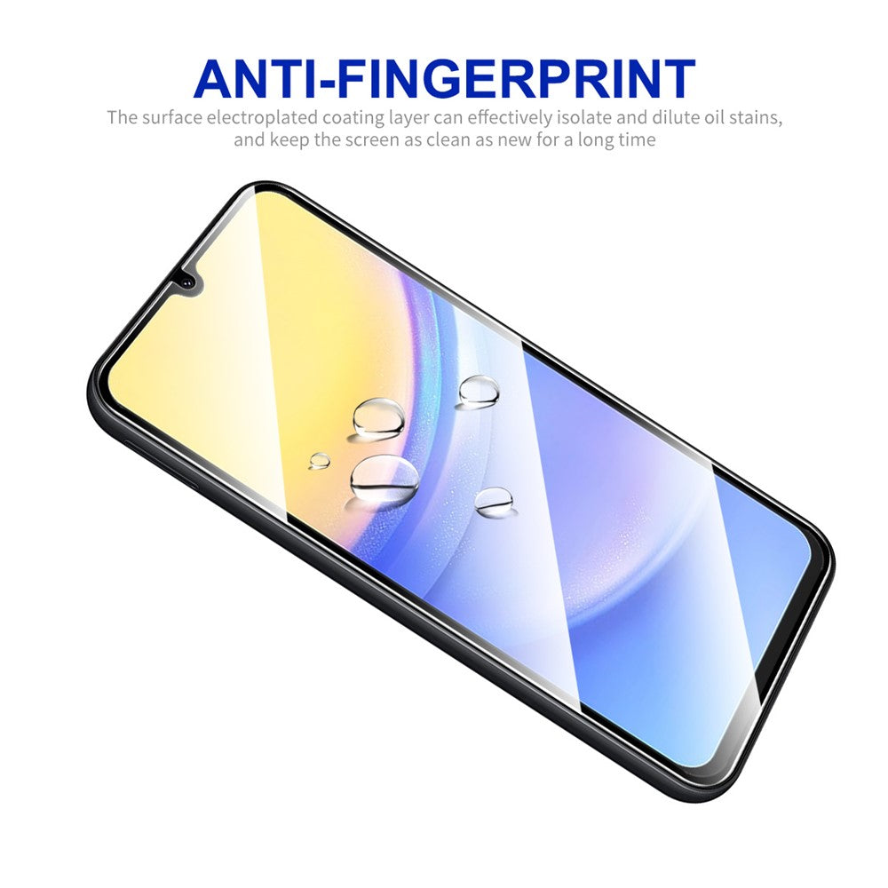 ENKAY HAT PRINCE 5Pcs for Samsung Galaxy A15 4G / 5G Screen Protector 2.5D Silk Print Anti-explosion Full Coverage Film
