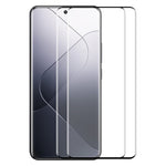 ENKAY HAT PRINCE 2PCS Side Glue Film for Xiaomi 14 Pro Tempered Glass 3D Curved Full Screen Protector Support Fingerprint Unlock