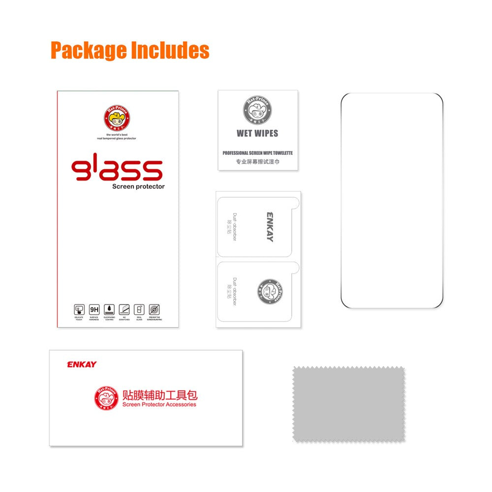 ENKAY HAT PRINCE til Xiaomi Poco F6 Pro 5G / Redmi K70 5G / K70 Pro 5G / K70E 5G Anti-fingeraftryk Høj aluminium-siliciumglasfilm
