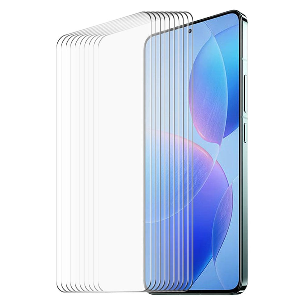 ENKAY HAT PRINCE 10 st för Xiaomi Poco F6 Pro 5G / Redmi K70 5G / K70 Pro 5G / K70E 5G skärmskydd i högkvalitativt aluminium-kiselglas