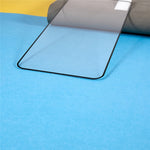 Til Samsung Galaxy A55 5G Hærdet Glas Galvaniseret Anti-fingeraftryk Silkeprint Fuld Lim Skærmbeskytter