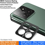 IMAK Metal Lens Cover for Xiaomi 14 Phone Rear Camera Lens Bezel Protector