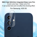 IMAK For Samsung Galaxy A35 5G Camera Lens Protector Tempered Glass + Acrylic Lens Cap Lens Film Easy to Install