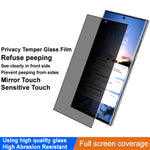 IMAK hærdet glasskærmbeskyttelse til Samsung Galaxy S24 Ultra, anti-peep-privatlivsbeskyttelsesfilm