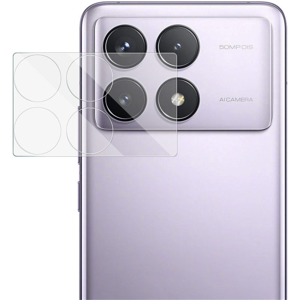 IMAK For Xiaomi Redmi K70 5G / K70 Pro 5G / K70E 5G / Poco X6 Pro 5G Camera Lens Protector Tempered Glass + Acrylic Lens Cap Lens Film
